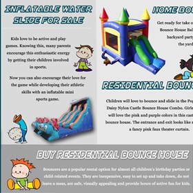 Inflatable Water Slide For Sale: Water Slide Bounce House For Sale